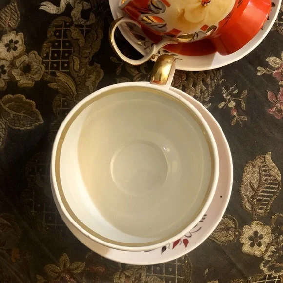 Vintage, Polonne Porcelain Factory, Made in Ukraine, Tea Cup & Saucer, Set of 2 - Picture 8 of 15